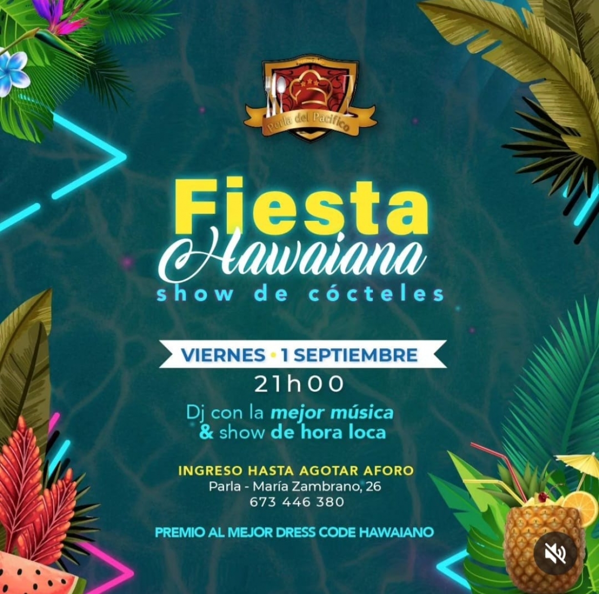 Fiesta Hawaiana: Show de cócteles